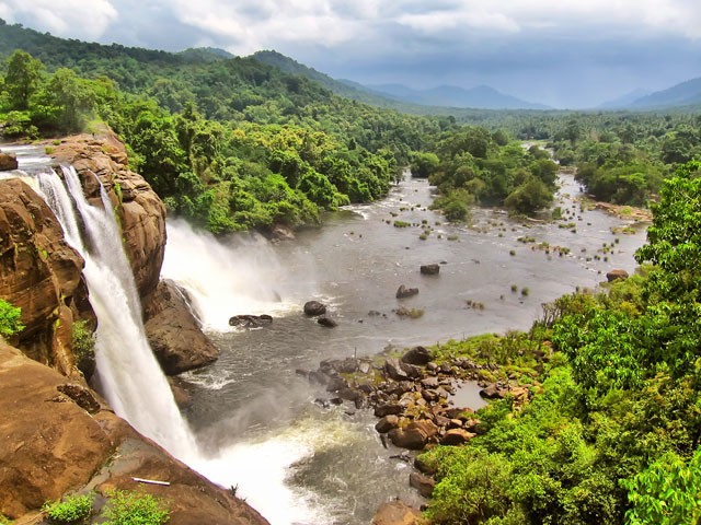 Athirappilly-Falls - places to visit in thrissur